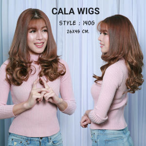 แฮร์พีช hairpiece แฮร์พีช calawigs ชิ้นหนาพิเศษไหมด้านเหมือนผมจริง แฮร์พีชลอนสั้น รหัส 140G กว้าง26cm ยาว45cm