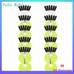 [Feibe Befei] Fishing Rod Rubber Space Beans Fishing Goods Black Rubber Oval Stopper Fishing F