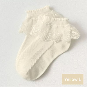 Ivorybaby Lace Socks For Kids Girl Cute Lace Flower Newborn Baby Socks Soft Baby Girl Socks
