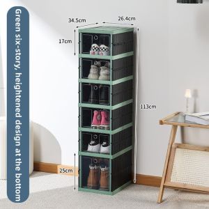 【Fans Tone】Shoe Storage Shoe Organizer Shoe box Sneaker Storage Collapsible Storage bins Stackable Storage Container for Organizing