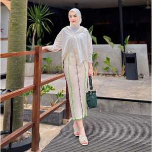 ROK SPAN WANITA HITAM PANJANG KOREAN STYLE TERBARU 2024