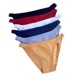 Sentexin 6 Pack Low Rise Panties Womens Cotton Underwear Bikini Briefs Ladies Panty Girls Comfort Lingerie M-XL