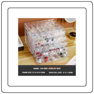 【JJ HOME】Jewelry Storage Box / Transparent Bracelet Storage Box / Earring Necklaces Jewelry Drawer / Dustproof