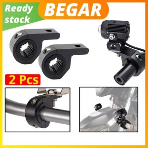 2PCS 30mm Universal Mount Bracket For Motorcycle Headlight Clip Bracket Spotlight Universal Clamp