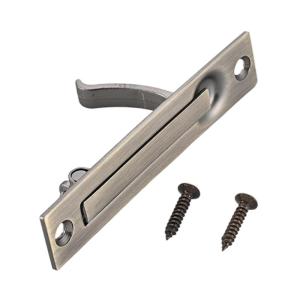 Matte Black Flush Edges Pocket Door Handle Solid Zincs Alloys Construction Double Hook Latches Hardware