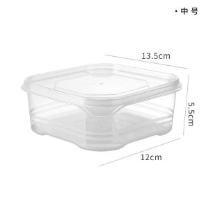Fresh Seal Refrigerator Freezer Organizer Kitchen Meat Food Storage Box Containers Stackable food container with lid-COZII
