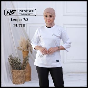 HNF KAOS OVERSIZE LENGAN 7/8 KATUN KOMBED 20s