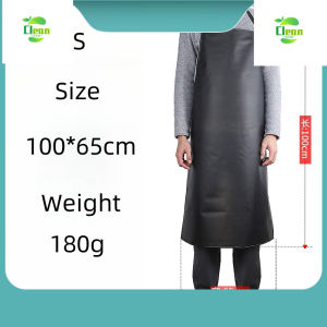 （ Clean Home ）2pcs Kitchen Waterproof Apron PVC Water Proof Apron Greaseproof Leather Apron For Men