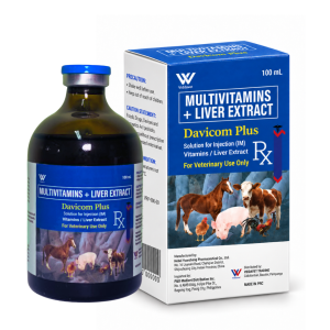 Viddavet Davicom Plus Multivitamins + Liver Extract davicom plus for pig viddavet davicom plus b complex injectable