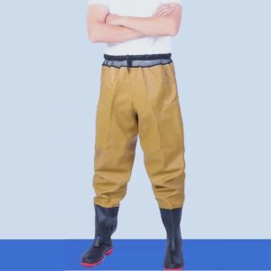 รองเท้าบูทกันน้ำ กางเกงบูทกันน้ำ PVC อย่างดี ประมาณ 124 เซนติเมตร กางเกงทำสวน ป้องกันน้ำ น้ำท่วม ทำสวน โคลนไม่ดูด