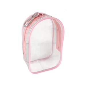 Clear View Cotton Plush Organizer Bag Friendly PVC Clear Hanging Organizer Portable Collectible Doll Case