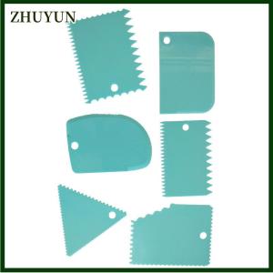 ZHUYUN 6 cái dụng cụ cắt bánh kem fondant bột bánh ngọt dụng cụ cắt cạnh