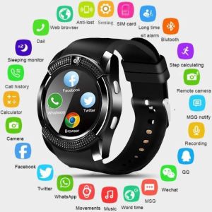 🔥FREE Shipping+COD🔥V8 Smart Watch Men Bluetooth Sport Watches Rel gio Smartwatch with Camera Sim Card Slot Android Phone PK DZ09 Y1 A1