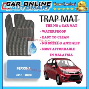 Proton Persona 2016 TrapMat Customize Car Floor Mat 100% Waterproof Anti Slip Easy to Clean(Front & Rear) - Proton Accessories