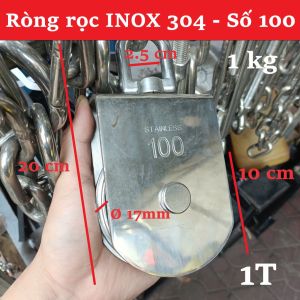 Ròng Rọc Treo Inox 304 (Số 100) – Puly Treo Dây Treo Vật Dụng Gia Đình Chống Gỉ Bền Đẹp