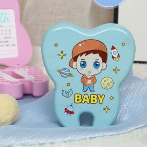 STRONGI Gift Creative Primary Teeth Collection box Souvenirs Box Baby Tooth Box Tooth Fairy Box Milk Teeth Organizer Deciduous Tooth Case
