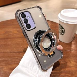 Ốp Samsung A16 A06 A55 A54 A53 A73 5g A52 a05s A32 A32 A33 A34 A35 5g giá đỡ Vỏ có nam châm điện thoại vỏ bảo vệ camera đệm hơi dày chống sốc thẩm mỹ sang trọng chống rơi