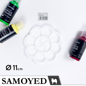Palet Lukis / Cat / Painting / Painters Palette Plastik Bunga Kecil / Mini Samoyed PPLT-F1