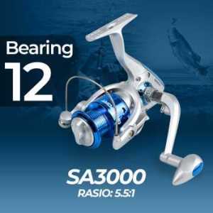 COD Reel Rill Alat Pancing Mancing TaffSPORT 3000 12 Bearing Ratio 5 5 1 Murah Kuat
