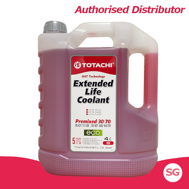 TOTACHI® 4L Extended Life Coolant Red Premix 30/70 OAT Technology ...
