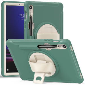 Zeallion Shockproof PC+TPU Tablet Case For [Samsung Galaxy Tab A 8.4 A7 Lite 8.7 A8 S5E S6 10.5 S7+ S8 Plus 12.4 S7 S8 S9 FE S9+ A9 8.7 A9+ 11 2019 2020 2021 2022 2023] Kids Safe Cover with Hand Strap Stand