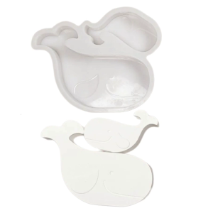 3D Whale Sculpture Silicone Molds for Epoxy Resin Handmade Soap Home Decoration Fondant Chocolate Molds