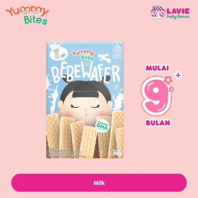 Yummy Bites Bebewafer 36g – Snack Bayi Wafer Renyah Tanpa MSG | 9+ Bulan - Lavie Baby House