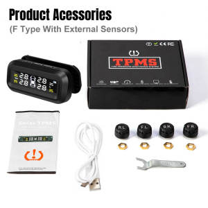 HOMEKING | (Upgraded) TPMS Tyre Pressure Monitor Car Wireless Tyre Pressure Monitoring System LED Display Car Tire Pressure Monitor Upgraded