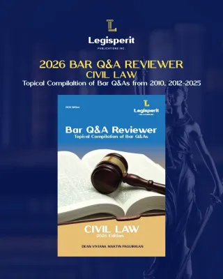 2026 Bar Q&A Reviewer Civil Law by Dean Viviana Martin Pagurigan