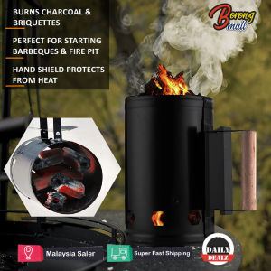 Barbecue Charcoal Chimney Starter BBQ Fire Starters Bucket Briquette Coal Grill Fire Lighter Outdoor / Bekas Penyala Api