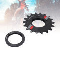 Yechiry Fixed Gear Single Speed Bike Freewheel Aluminum Alloy Lightweight Freewheel Replacement Stable Smooth Ride Ideal for City Commuting (14T). 