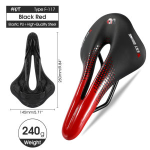 WEST BIKING Bicycle Saddle Seat Road Mountain Bike Seat Hollow Breathable Road MTB Bike Saddle Cushion Bike Accessories Soft PU Leather Cycling Saddle