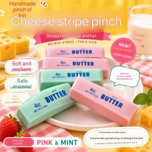Slow Rebound Stress Relief Toy Cheese Squishy Stick Creative Squeeze Toy  解压玩具