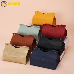 【N2HAO】 Internet Celebrity Paper Box Creative Paper Tissue Box Living Room Light Luxury High-end Napkin Box Living Room Hotel Bedroom