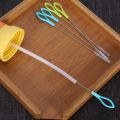 Suction Tube Brush Stainless Steel Soft Hair Brush Water Cup Baby Nylon Tube Straw Bottle Cleaning Brush Household Cleaning Tool. 