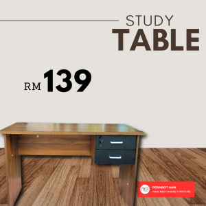 (PERABOT ANN) MEJA 2 LACI / MEJA BELAJAR / MEJA PEJABAT / STUDY TABLE / WRITING TABLE / TABLE 2 DRAWER