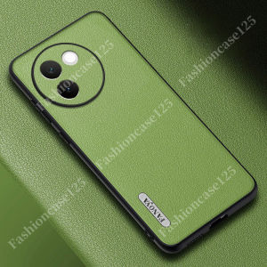 เคสโทรศัพท์ Vivo V30e 5G Lite 2024อ่อนสำหรับ Vivo V30e V30 E 5G Lite 2024 VivoV30e หรูหราเคสกันกระแทกมือถือฝาหลังหนังเรียบง่ายขอบ TPU แฟชั่นป้องกันการตกสีทึบทั้งหมดมา