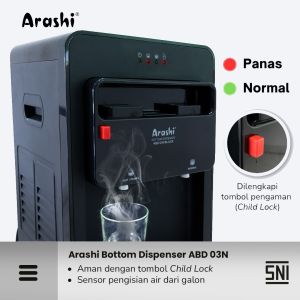 DISPENSER ARASHI ABD 04C GALON BAWAH fungsi Panas Dingin Normal