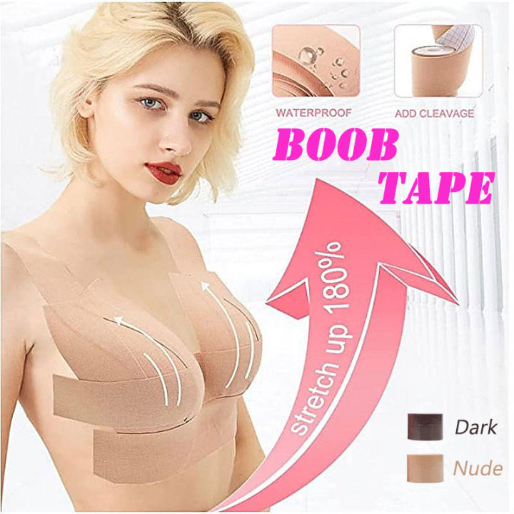 2 Pcs Women Invisible Bra Silicone Boob Lift Tape Strapless - Foto 5