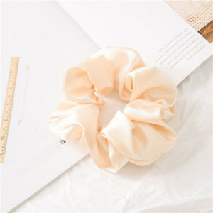 [ILOVEDIY] Satin Silk Fashion Scrunchies Sweet Solid Color Elastic Hair Bands Hair Ties Ropes for Women Girls
