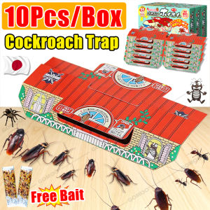 【 free Roach Bait 】20Pcs Cockroach Killer Cockroach Sticker Roach Traps Motel Cockroach Repeller Insecticides