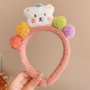 ที่คาดผมตุ๊กตาหมีแฟชั่นสไตล์เกาหลีสำหรับแฟชั่นสำหรับผู้หญิงที่คาดผมล้างหน้าน่ารักแถบคาดศีรษะเด็กผู้หญิงแนวหวาน