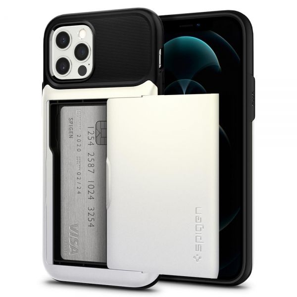 Spigen iPhone 12 Pro / iPhone 12 Case Slim Armor Wallet With Card Slot