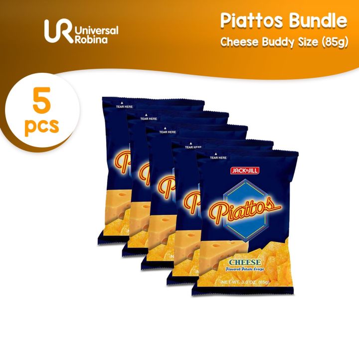 Piattos Cheese Flavored Potato Crisps 85g - 5 packs