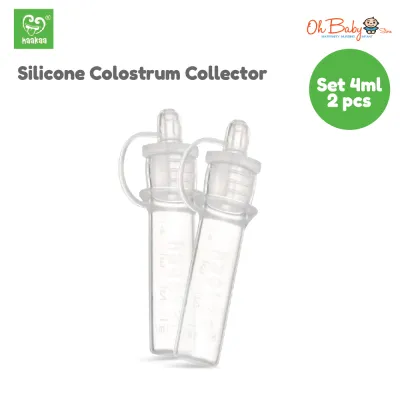 Haakaa Silicone Colostrum Collector Set 4ml (2pcs) or (6pcs Set) | Oh Baby Store