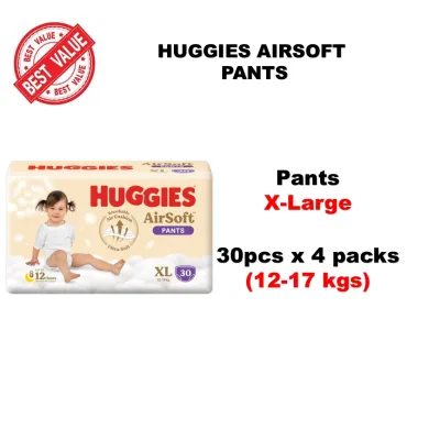 Huggies Airsoft Diaper Pants / Tape / Carton Deals / Available in S- XXL