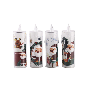 4pcs Christmas Led Candles Lights Home Decor Candle Decorative Battery Tea Light In Bedroom Holiday Decorations Ornaments Electronic Night Warm White Lighting Festival Atmosphere