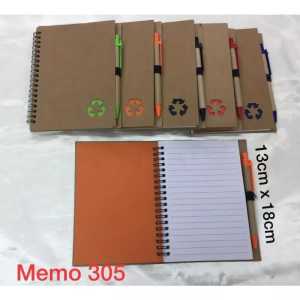 Memo 305 notesbook sticky blocknote buku tulis a5 buku memo souvenir promosi