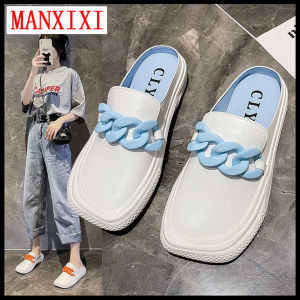 MANXIXI Fashion Loafers Beautiful INS Style Flat Mules Sandals For Women (Size 35-40)