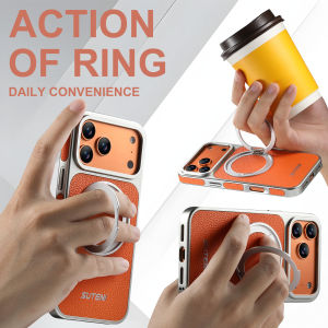 0930[Local Stock] Christmas Halloween Rotating Magnet Ring Fold Stand Leather magneticed Phone Case For Apple iPhone 17 16 15 14 13 Pro Max Silver Plating Armor Cover h261009